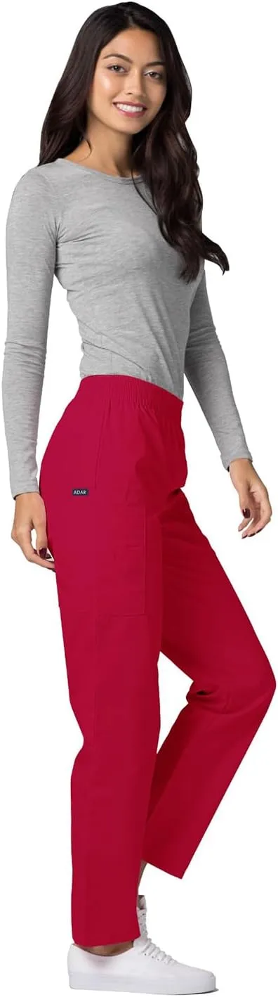 Adar Universal Scrubs for Women - Tapered Utility Cargo Scrub Pants