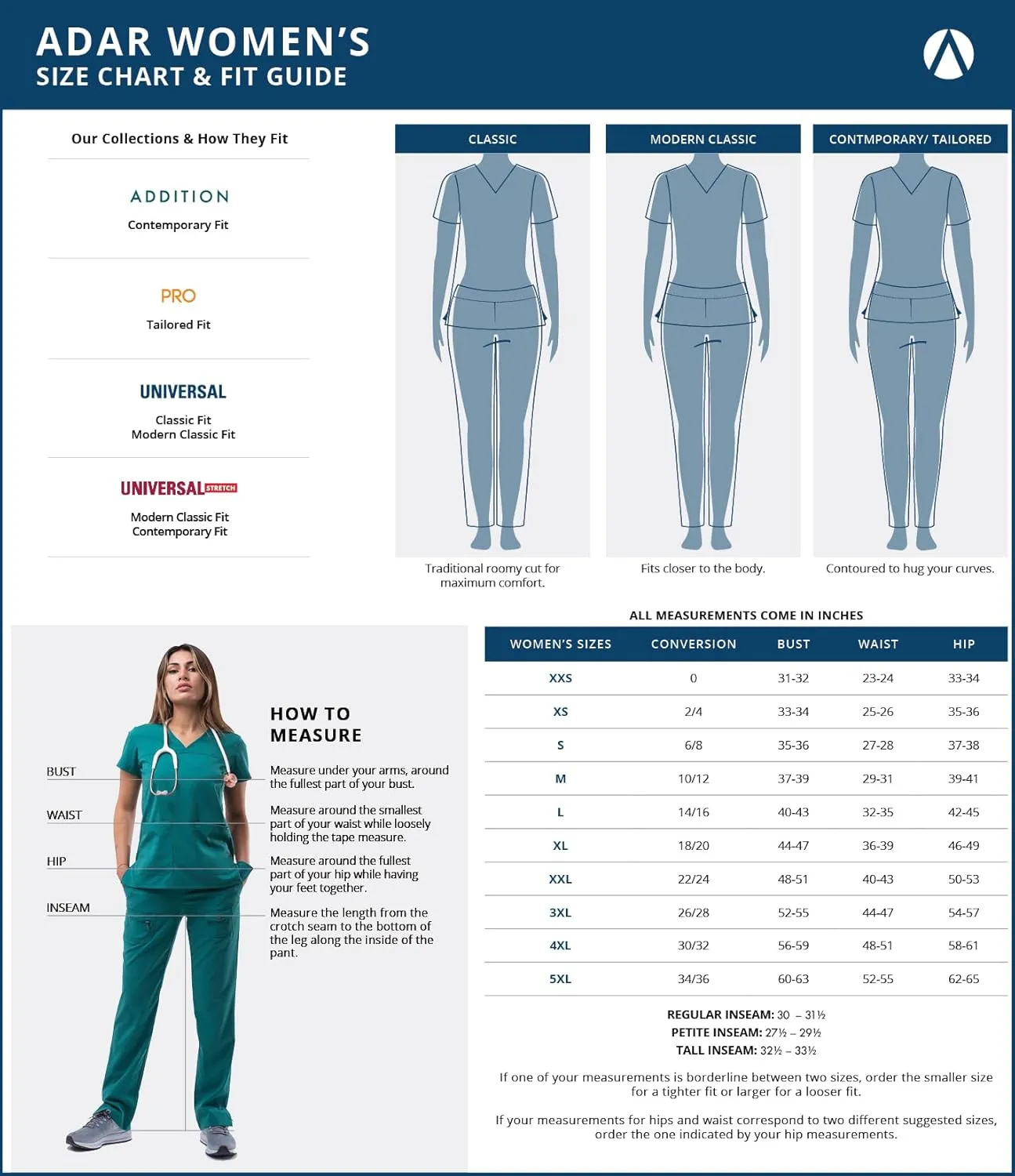 Adar Universal Scrubs for Women - Tapered Utility Cargo Scrub Pants