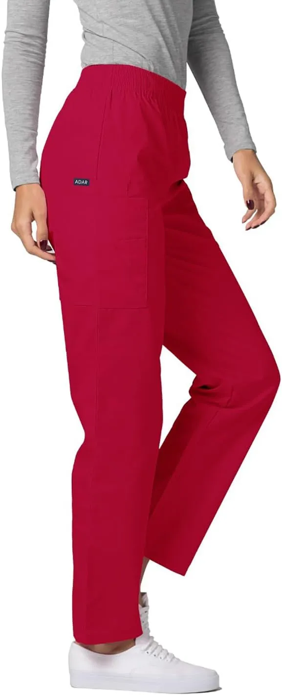 Adar Universal Scrubs for Women - Tapered Utility Cargo Scrub Pants