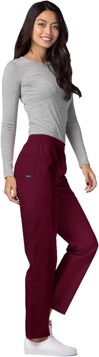 Adar Universal Scrubs for Women - Tapered Utility Cargo Scrub Pants