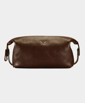 Bennett Winch Leather Washbag in Brown