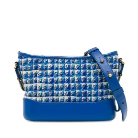 Blue Chanel Small Tweed Gabrielle Crossbody