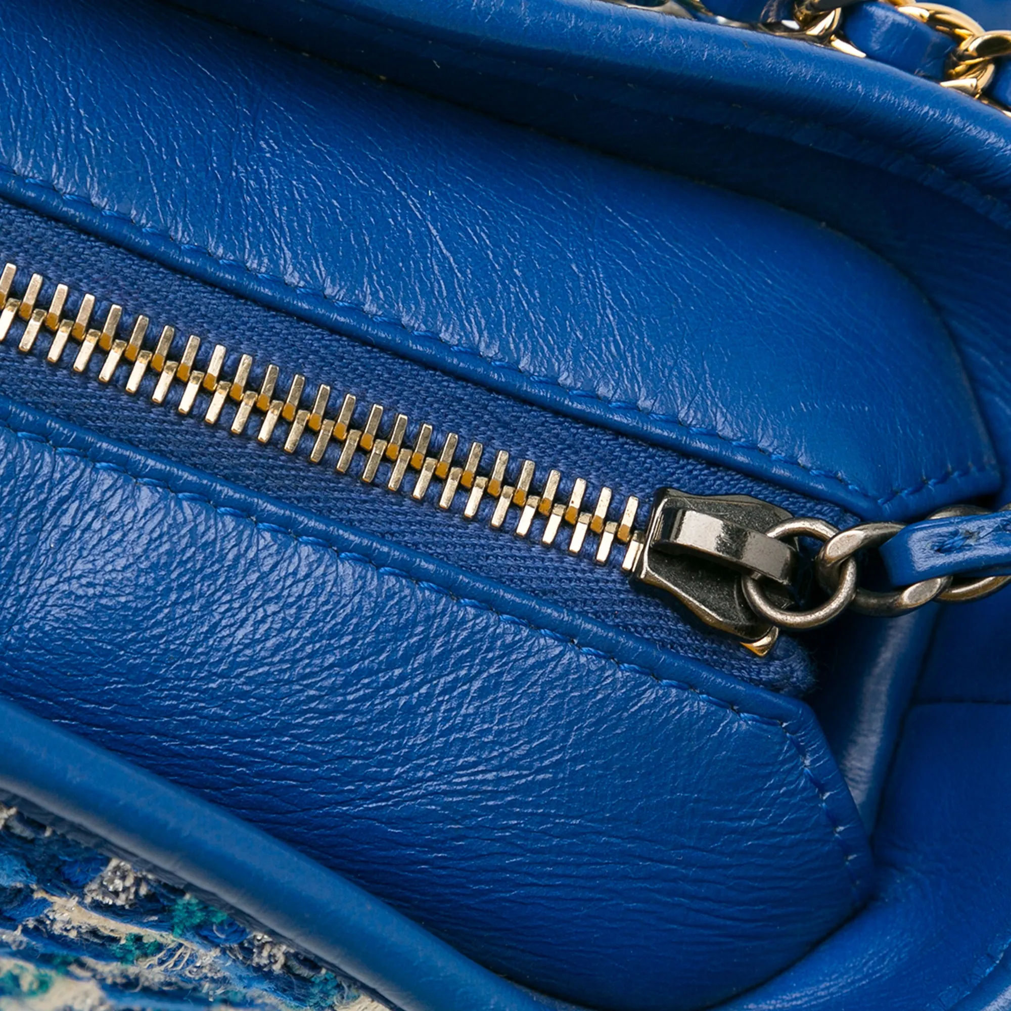 Blue Chanel Small Tweed Gabrielle Crossbody