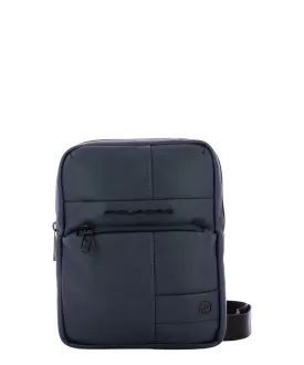 Borsello Uomo Porta iPad in Tessuto Gommato