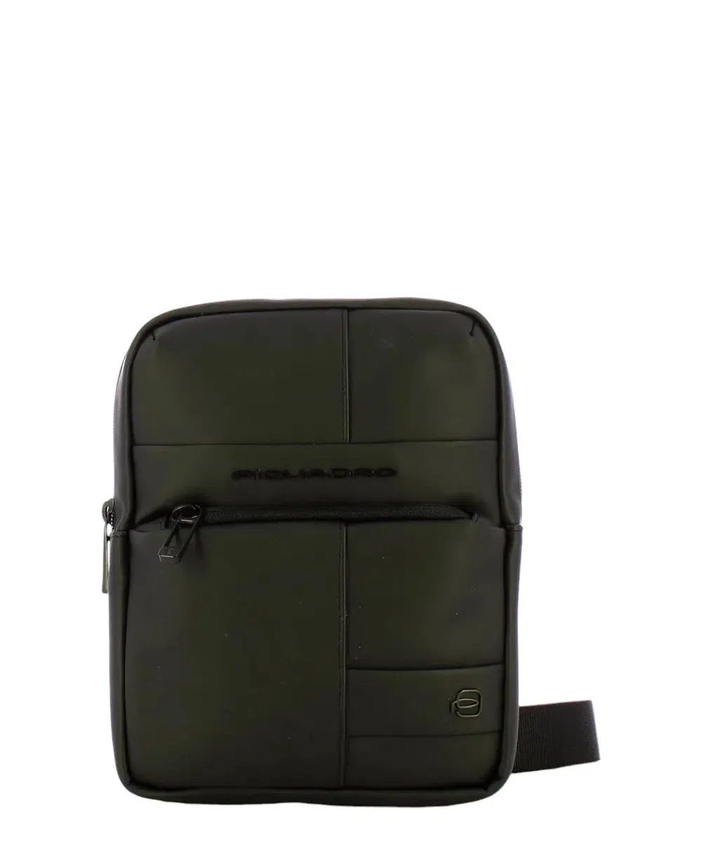 Borsello Uomo Porta iPad in Tessuto Gommato