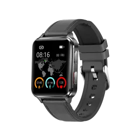 BP Doctor Med 6 Wearable Blood Pressure Smartwatch With Black Leather Bands
