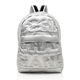 Chanel Embossed Nylon Logo Doudoune Large Backpack (SHF-17689)
