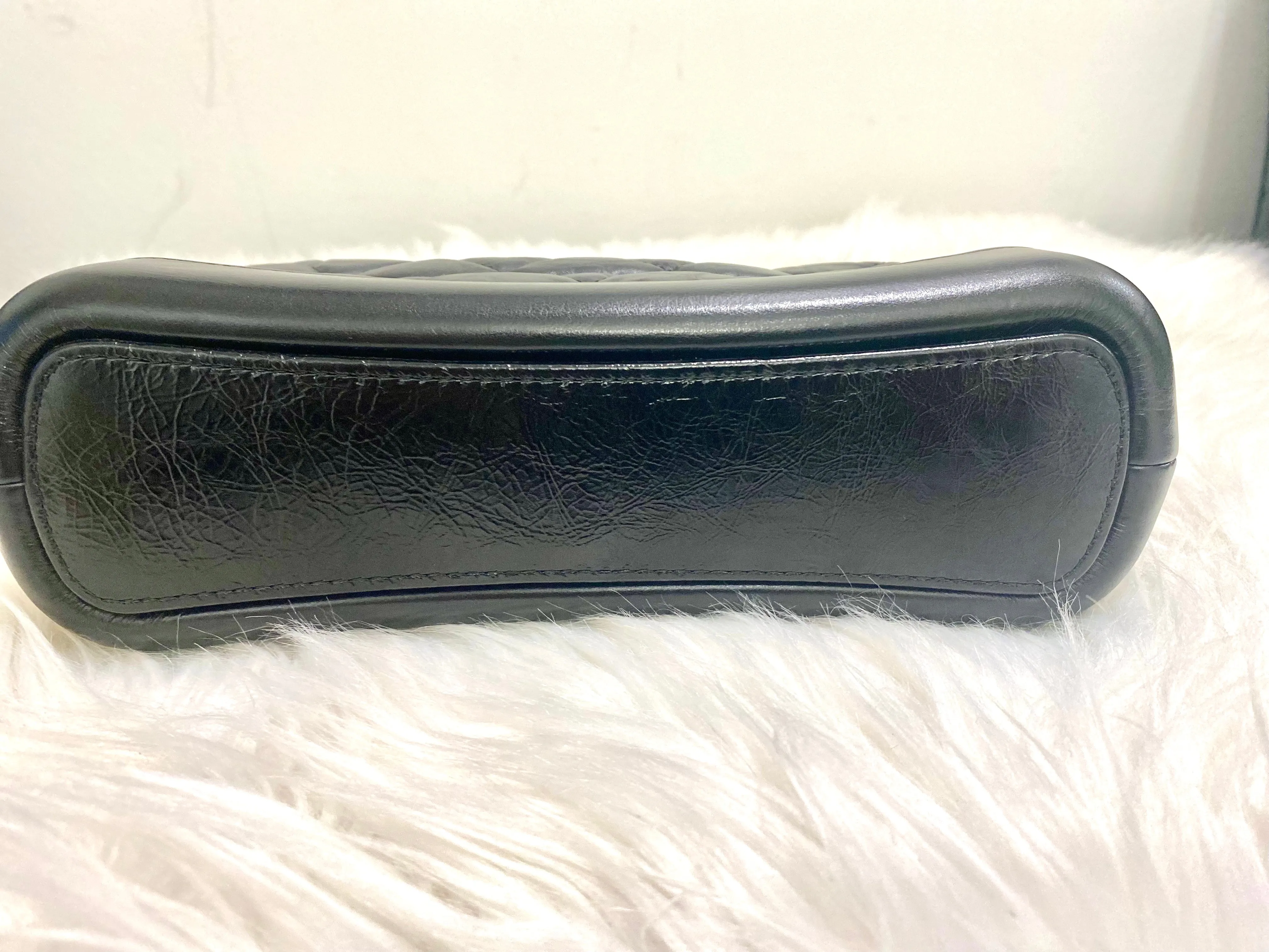 CHANEL GABRIELLE QUILTED AGED CALFSKIN COSMETIC CASE