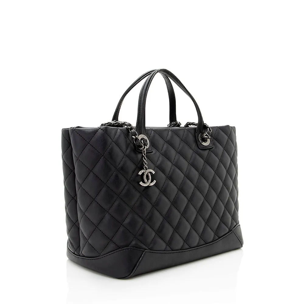 Chanel Lambskin Easy Small Shopping Tote (SHF-21284)