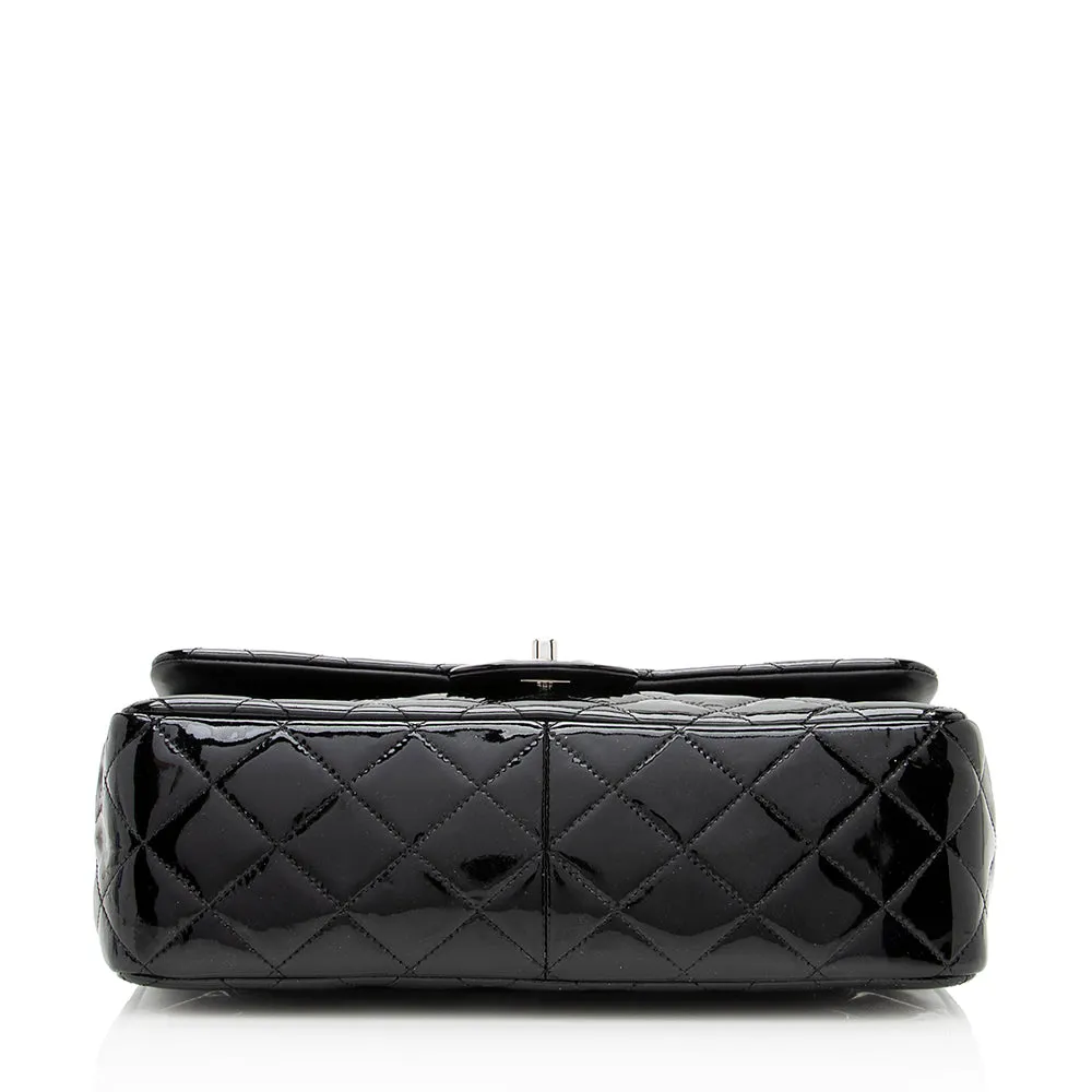 Chanel Patent Leather Classic Jumbo Double Flap Shoulder Bag (SHF-19063)