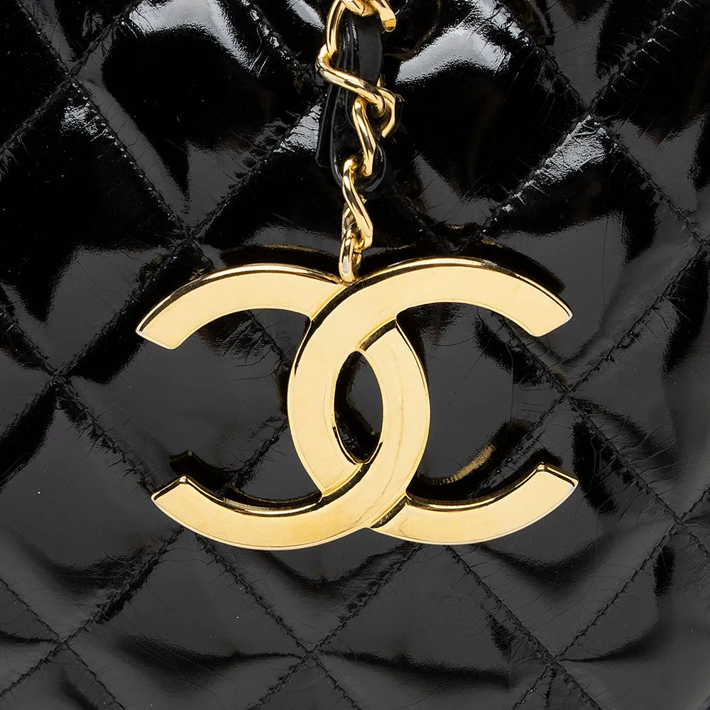 Chanel Vintage Patent Leather CC Tote - FINAL SALE (SHF-19446)