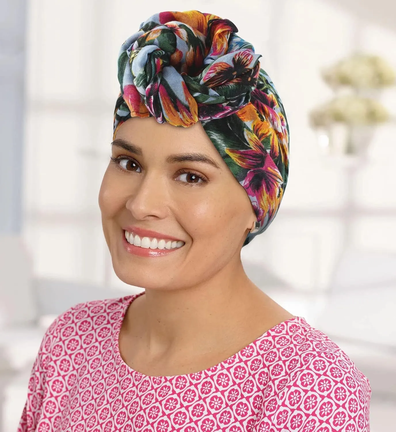 GERINLY Lightweight Scarves Fashion Flowers Print Women Cotton Wrap Scarf Head Shawl Summer Gift