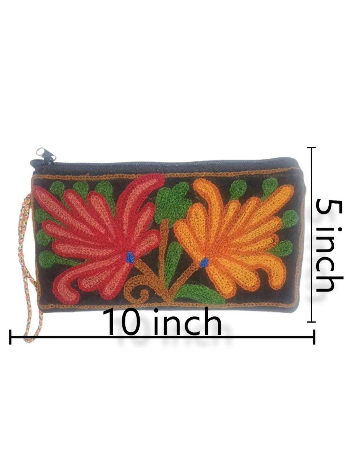 Hand Clutch | Crewel Clutch | Cotton Silk Pouch