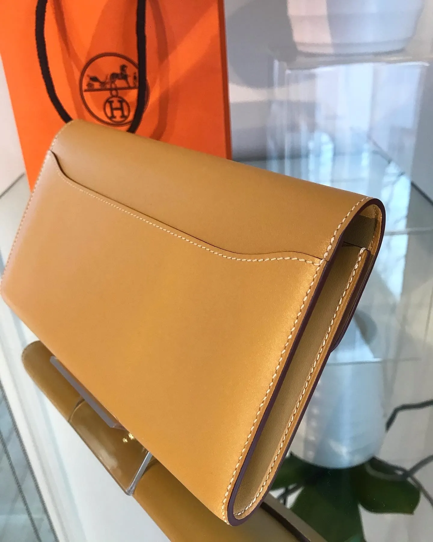 HERMÈS Constance Long Leather Wallet