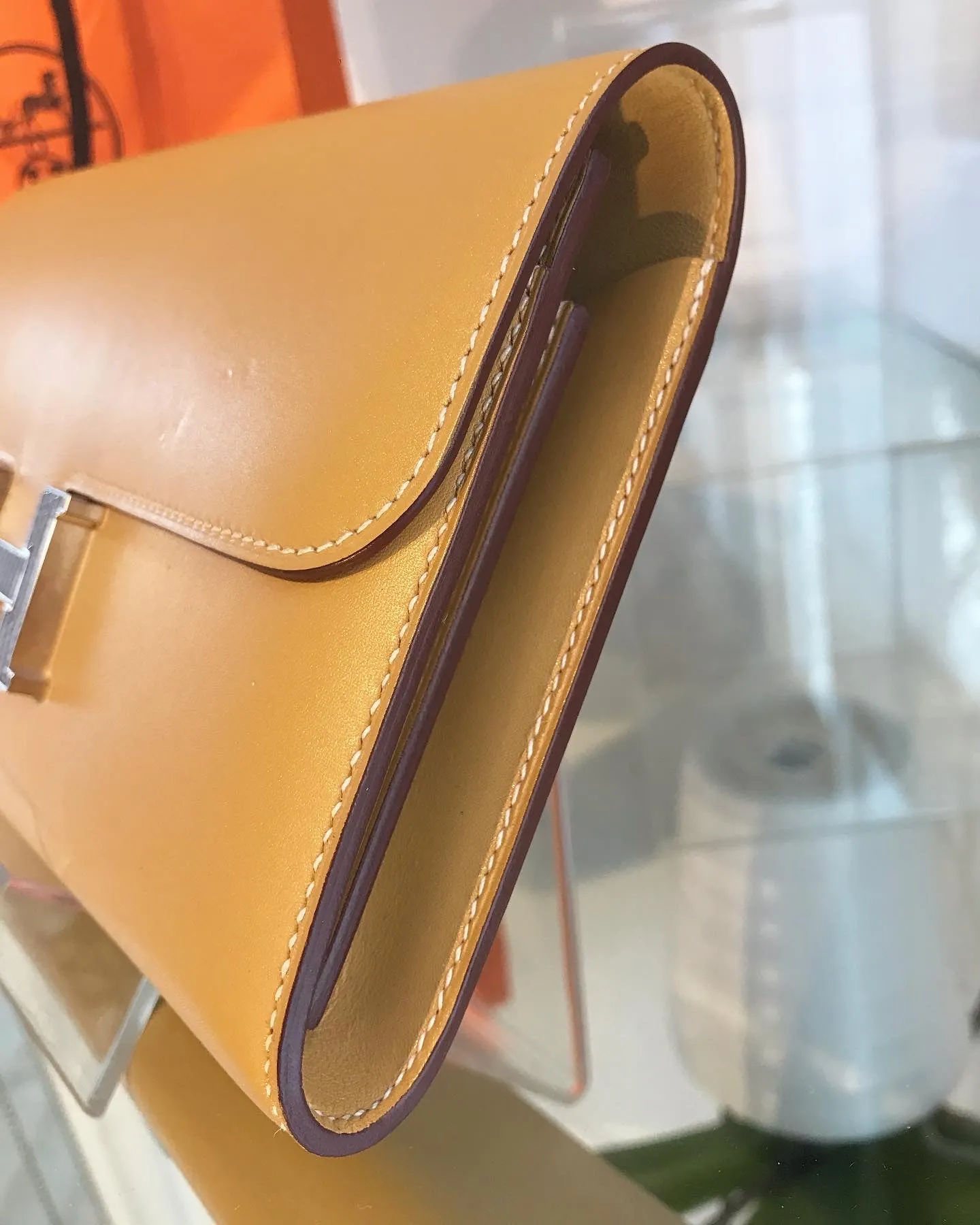 HERMÈS Constance Long Leather Wallet