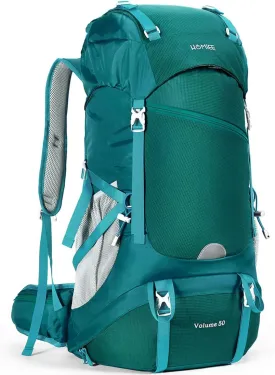 HOMIEE 50L Hiking Backpack Travel Bag Waterproof Camping Rucksack with Rain Cover Lightweight Backpacking Backpack