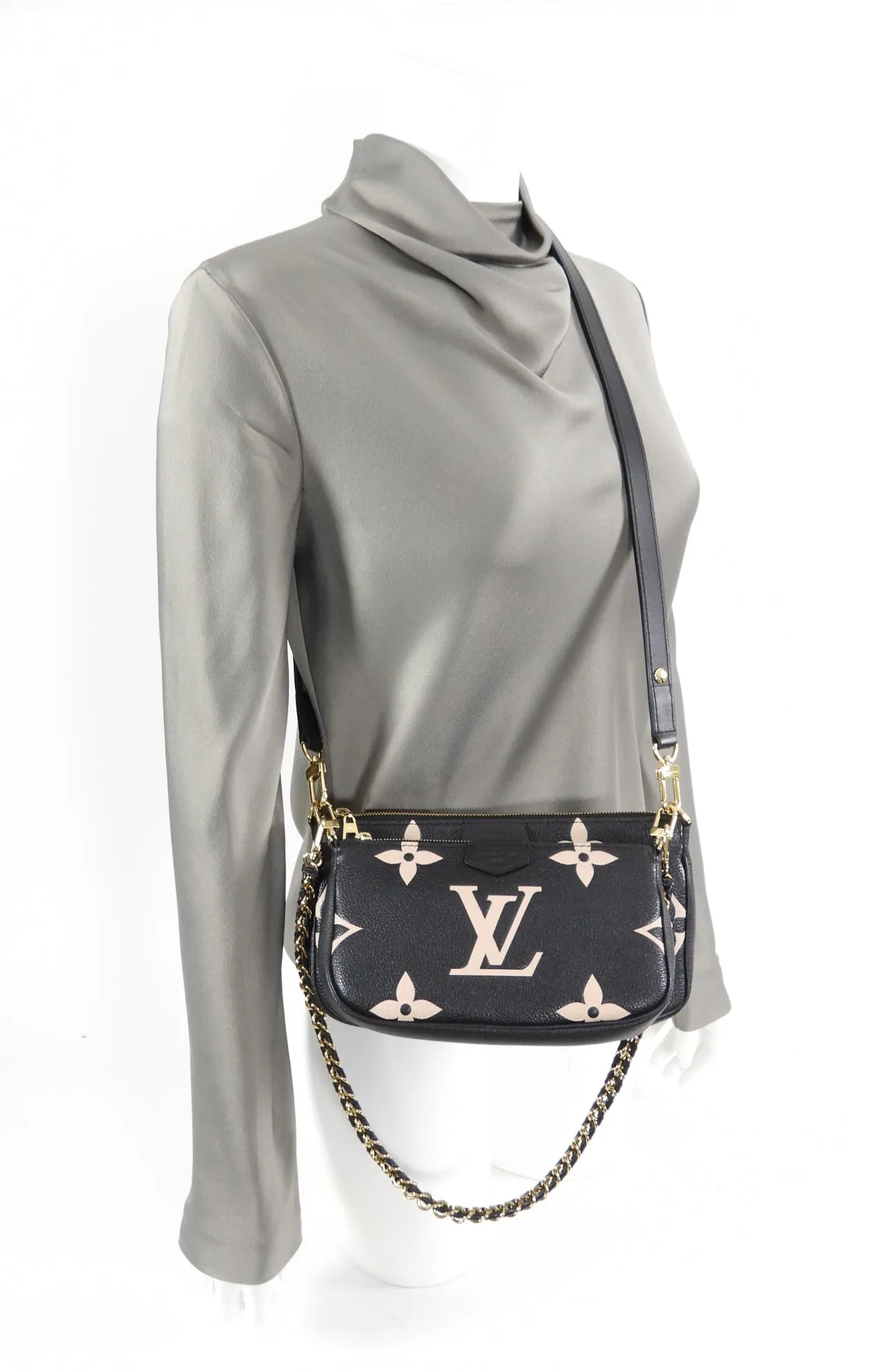 Louis Vuitton Bicolor Monogram Empreinte Multi Pochette Accessoires