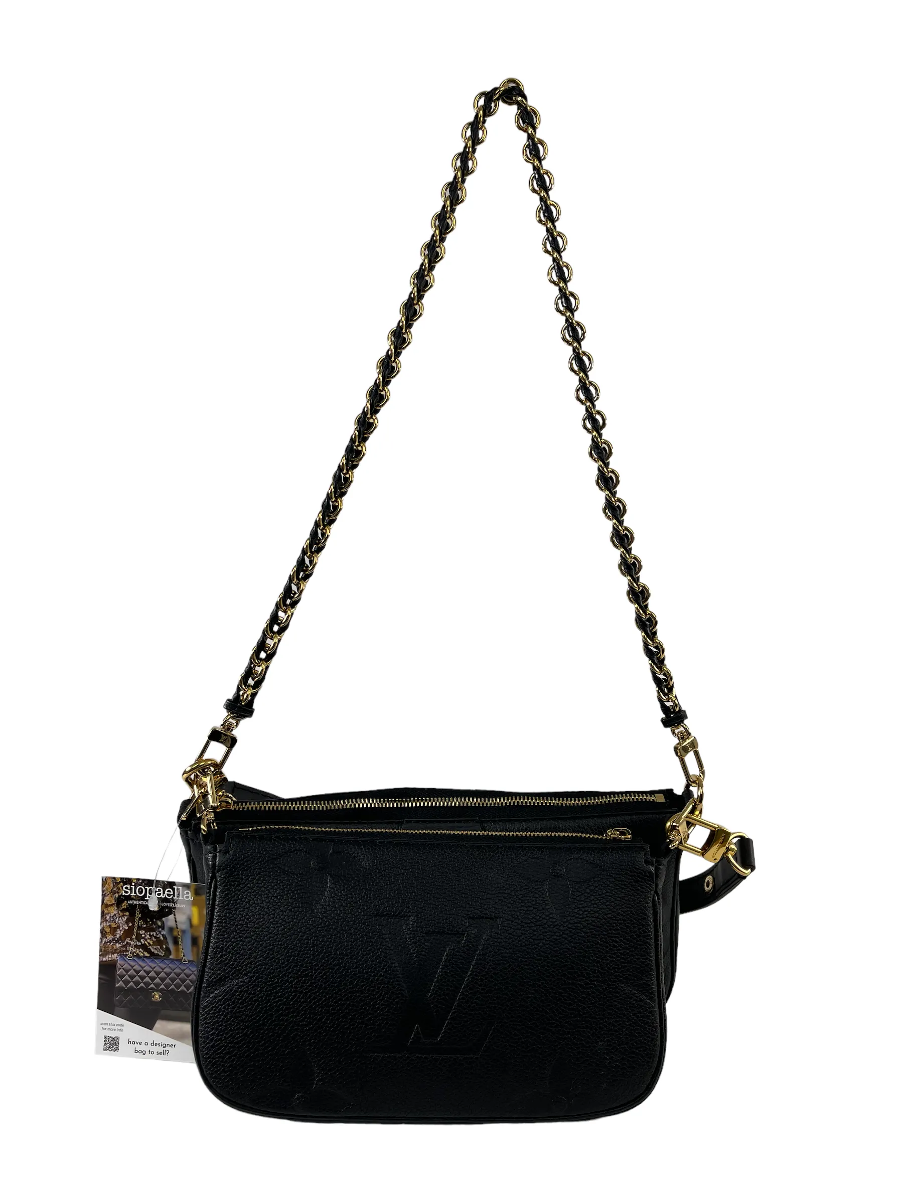Louis Vuitton Black Epi Leather Monogram 'Multi Pochette'