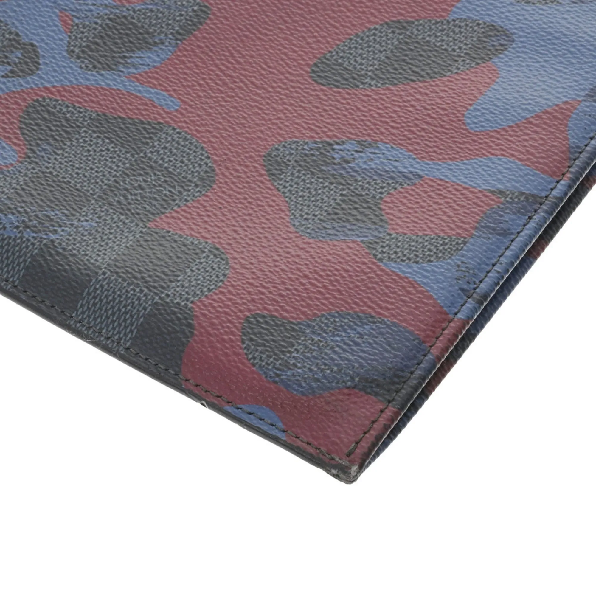 LOUIS VUITTON Damier Ecobalt Pochette Jour GM Camouflage N63292 Men's Clutch Bag