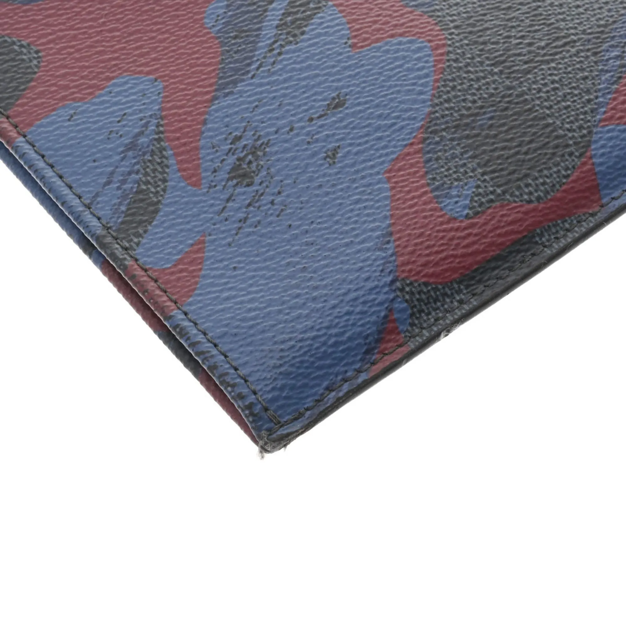 LOUIS VUITTON Damier Ecobalt Pochette Jour GM Camouflage N63292 Men's Clutch Bag