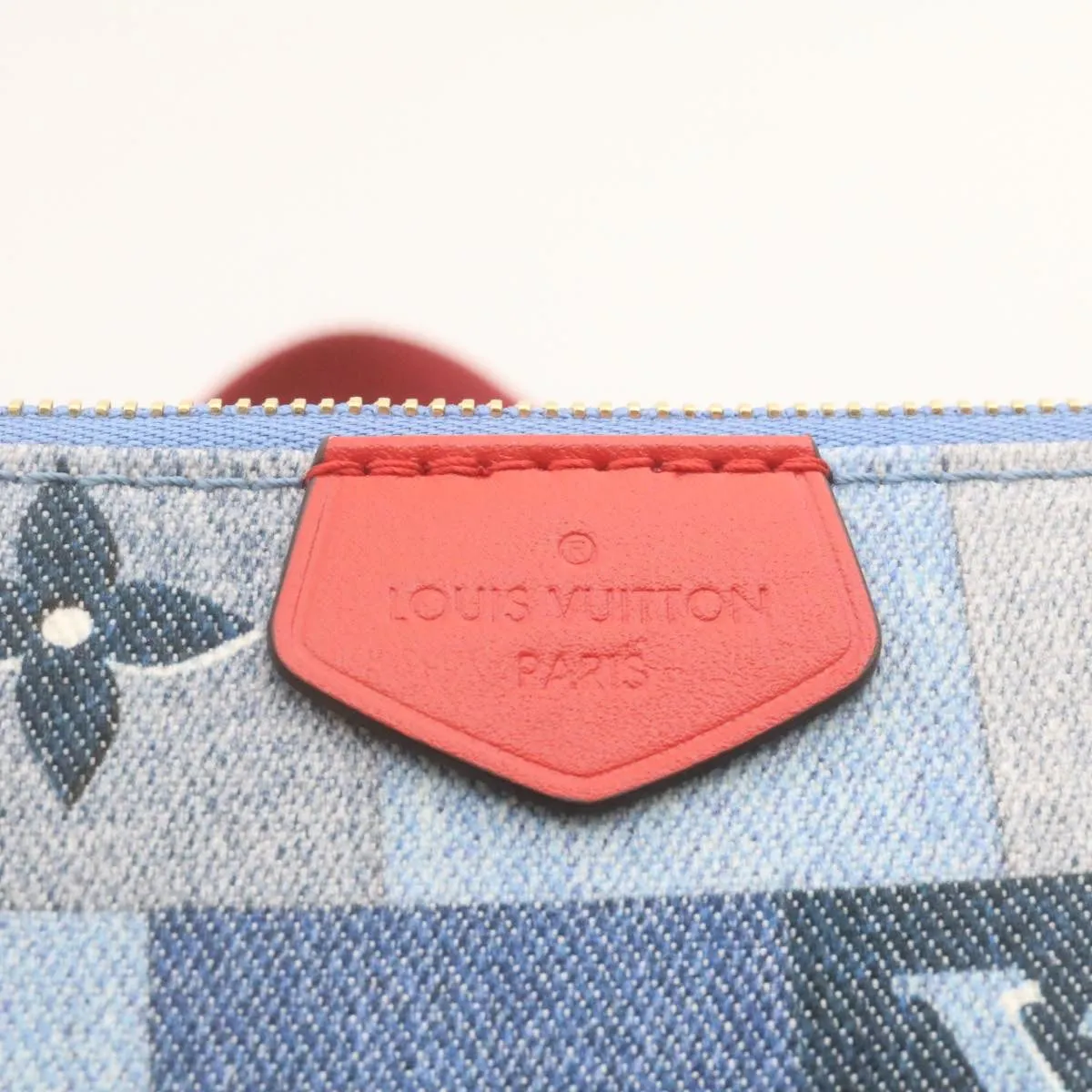 LOUIS VUITTON Denim Multi Pochette Accessoires Shoulder Bag M44990 Auth ar6462A