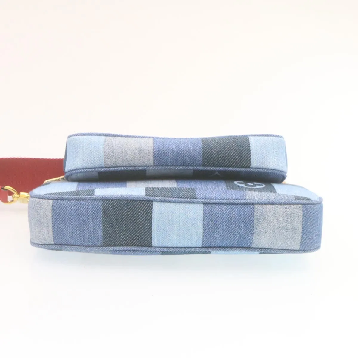 LOUIS VUITTON Denim Multi Pochette Accessoires Shoulder Bag M44990 Auth ar6462A