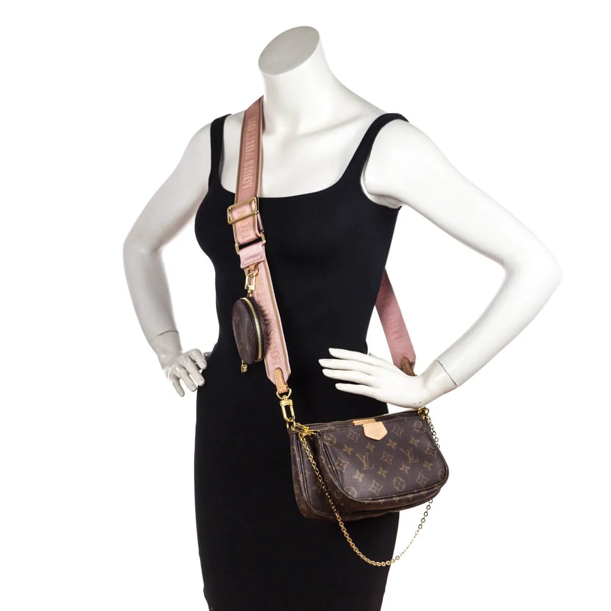 Louis Vuitton Monogram Light Pink Multi Pochette Accessoires