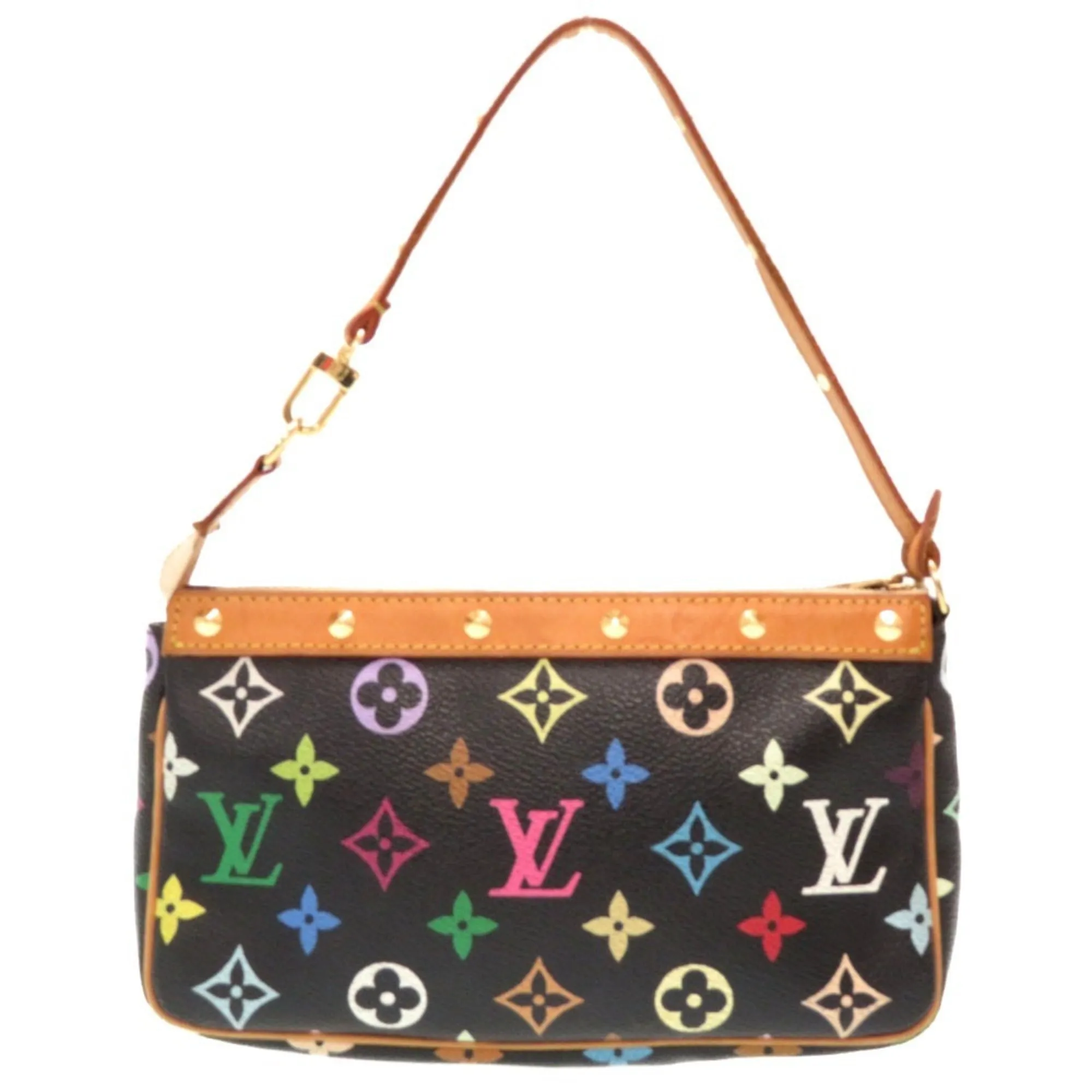 Louis Vuitton Monogram Multi Pochette Accessories M92648 Noir Black Pouch Bag Studs