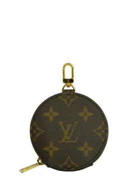 Louis Vuitton Monogram/ Red Multi Pochette Accessories Round Coin Purse