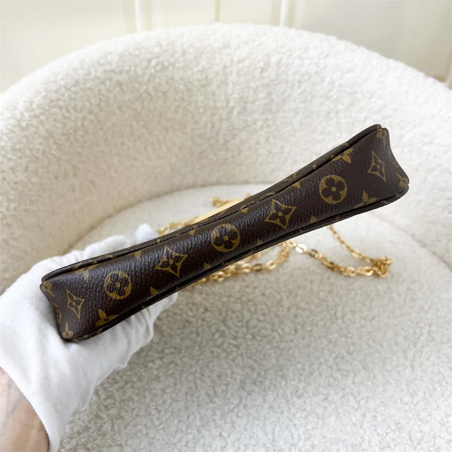 LV Multi Pochette Smaller Pochette in Monogram Canvas GHW