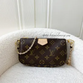 LV Multi Pochette Smaller Pochette in Monogram Canvas GHW