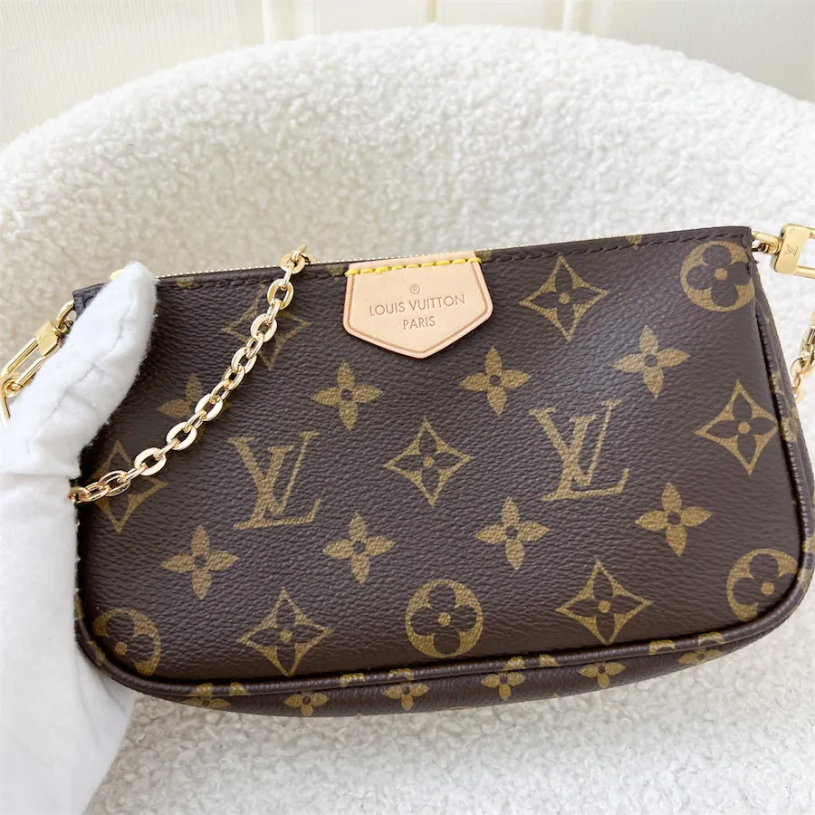 LV Multi Pochette Smaller Pochette in Monogram Canvas GHW