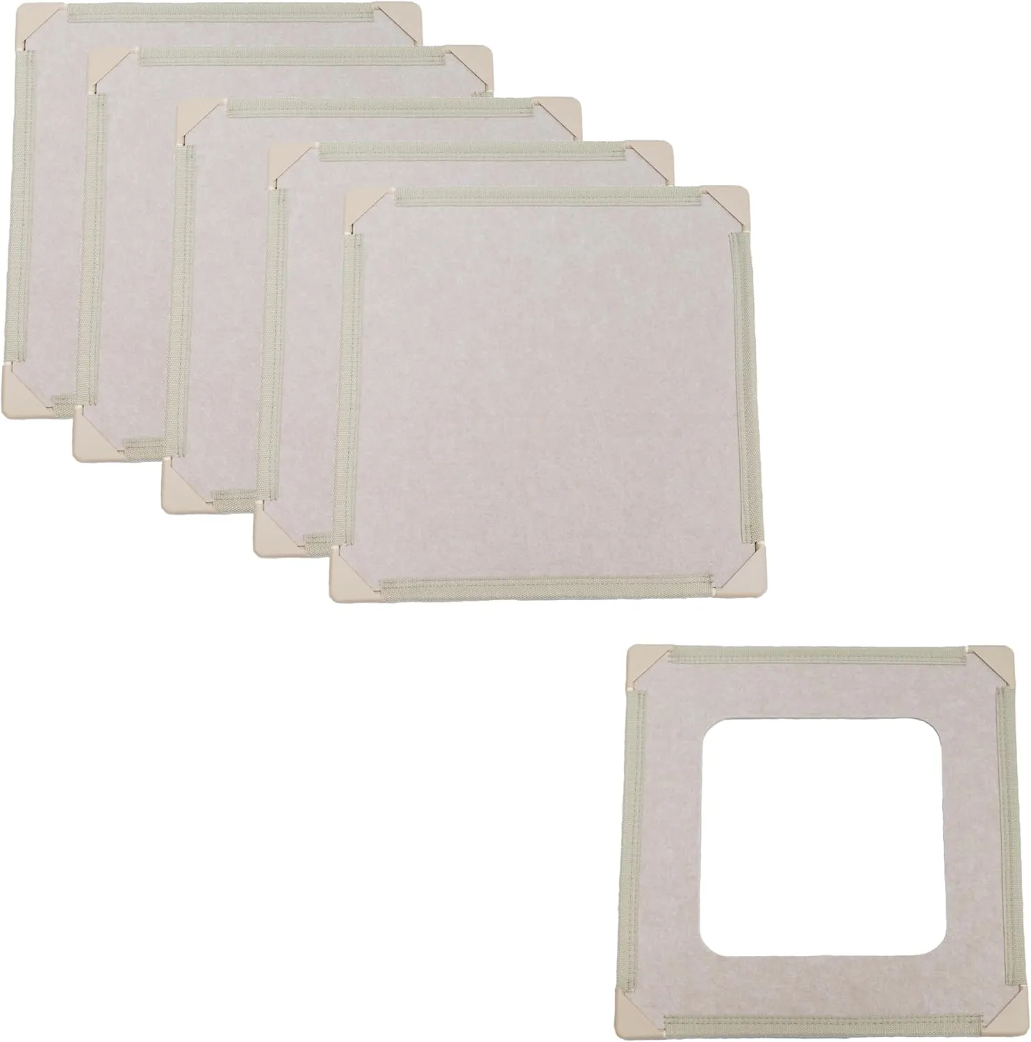 Magnetic Panel Playhouse - Square Panel Booster Pack - Lightweight Panels with Built-in Magnets Easily Snap Together - Requires Big Set
