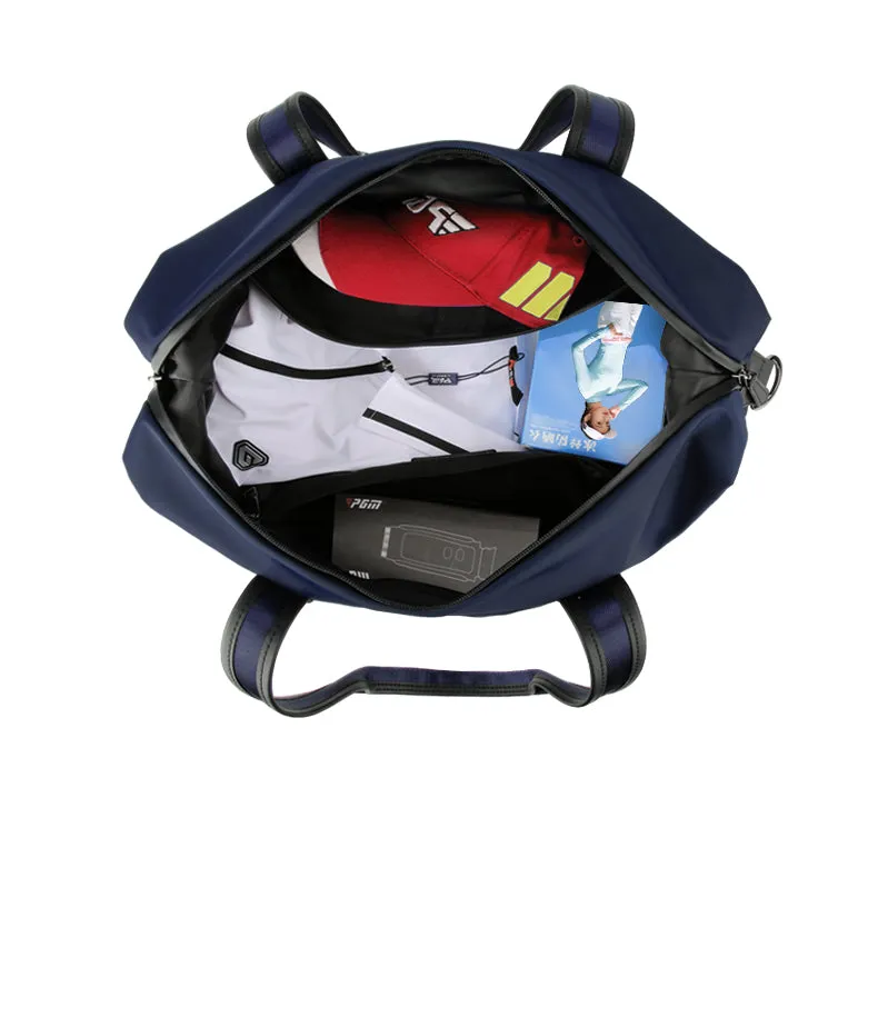 PGM YWB028 custom logo blue boston bags oem golf shoe bag nylon golf boston bag