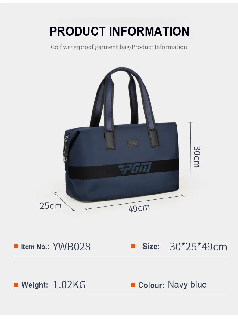 PGM YWB028 custom logo blue boston bags oem golf shoe bag nylon golf boston bag