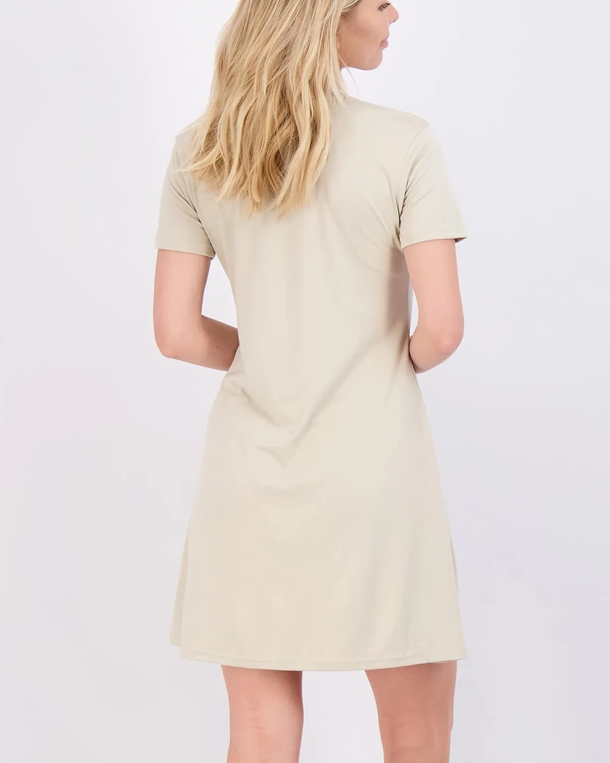 Real Essentials 3-Pack: Women's Super-Soft Short Sleeve Dress Loose Casual Plain Simple Summer T-Shirt (Available in Plus)