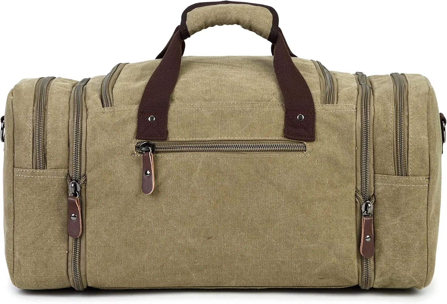 Sechunk Duffle Bag Canvas Large Outdoor Shoulder Bag Overnight Handbag Travel Tote Luggage Weekender Bag