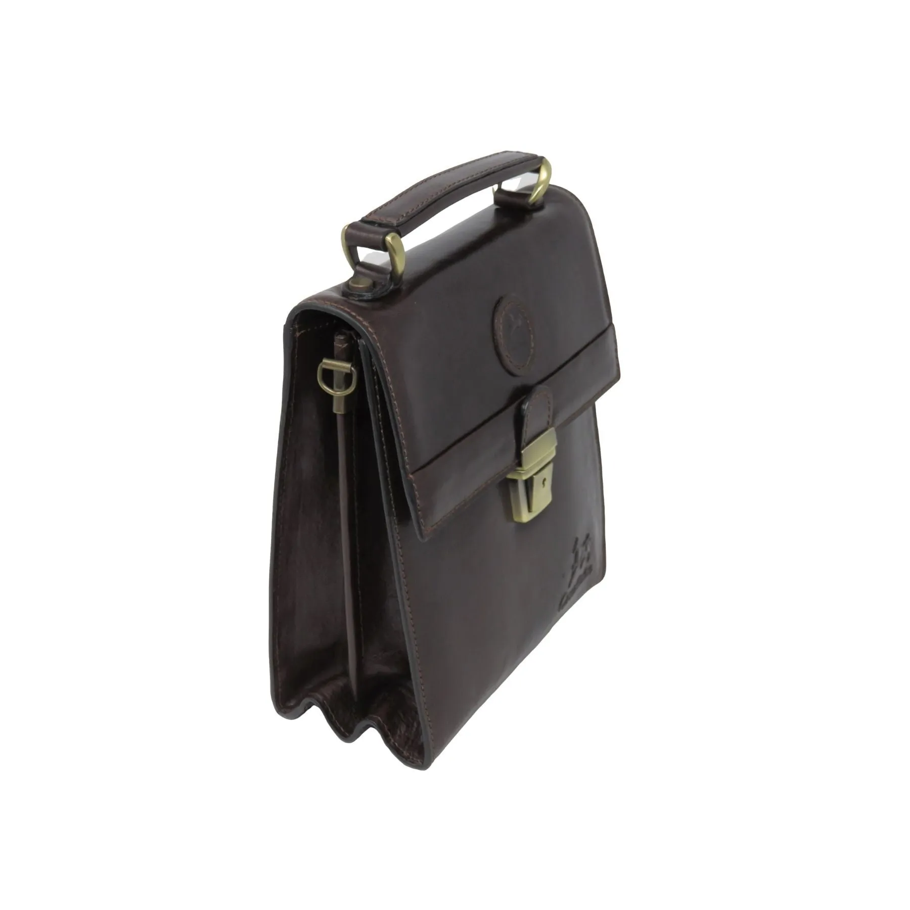 Small Brown Vintage Messenger Bag