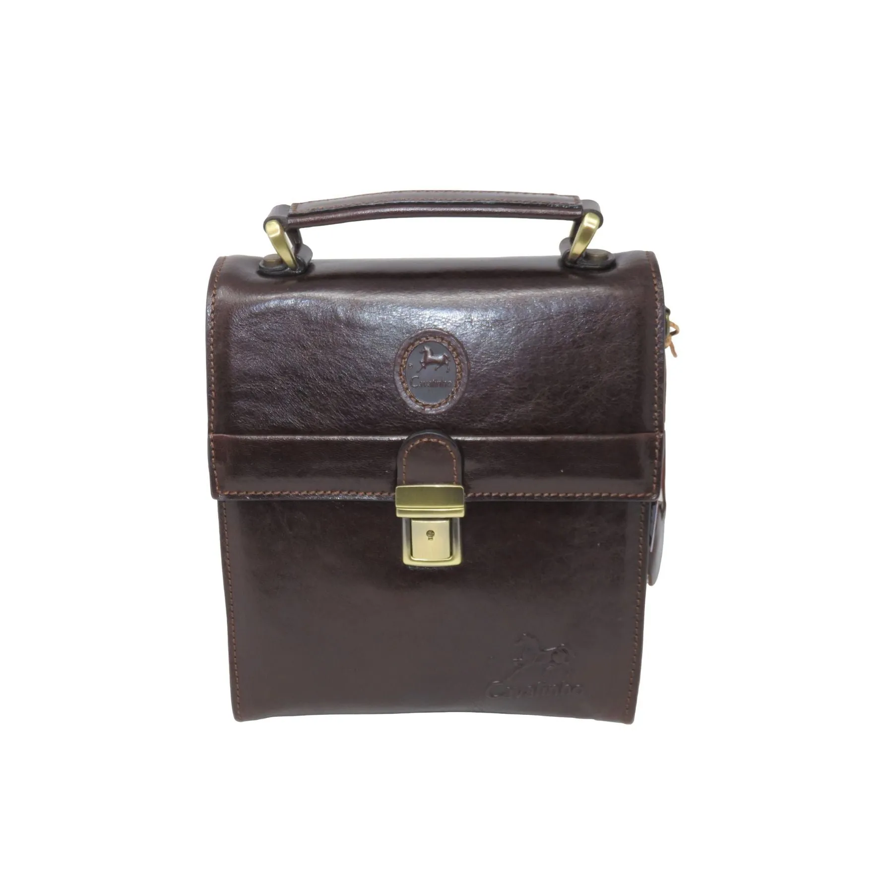 Small Brown Vintage Messenger Bag