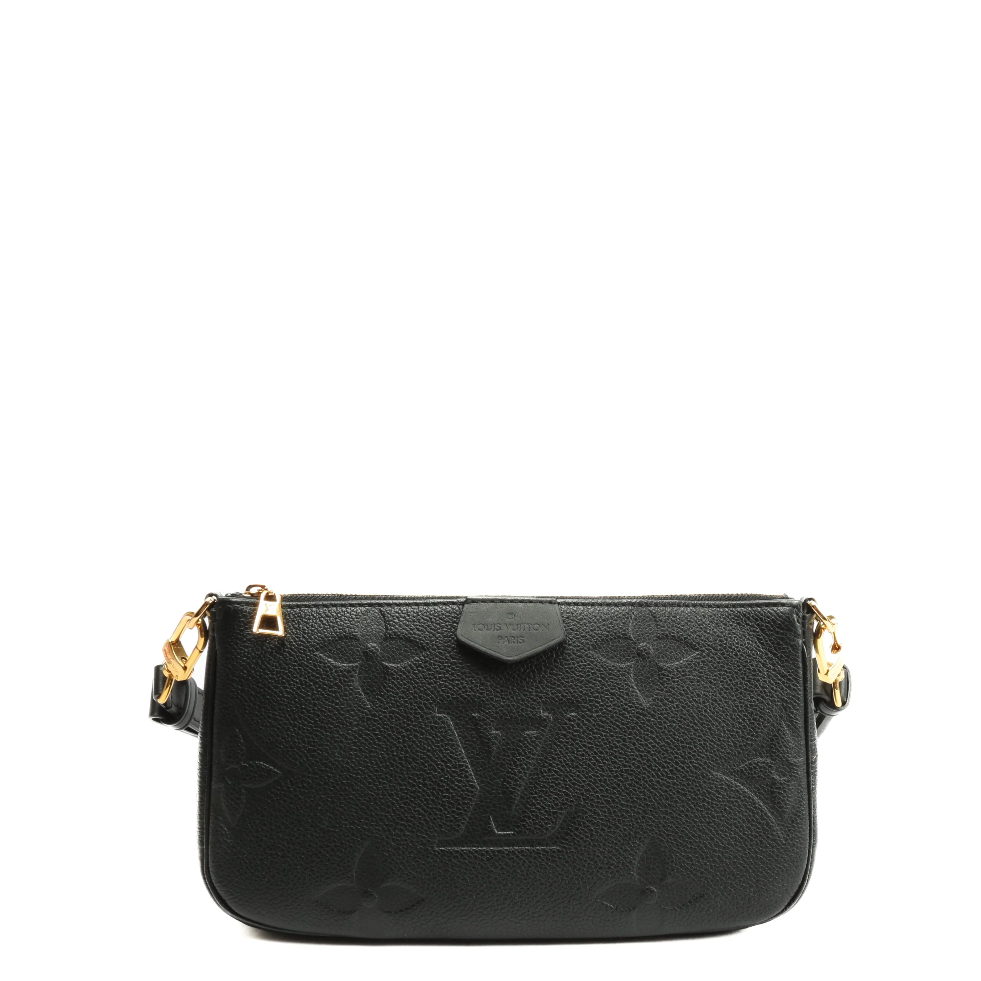 Trendy Inspired Louis Vuitton Empreinte Monogram Multi Pochette Black