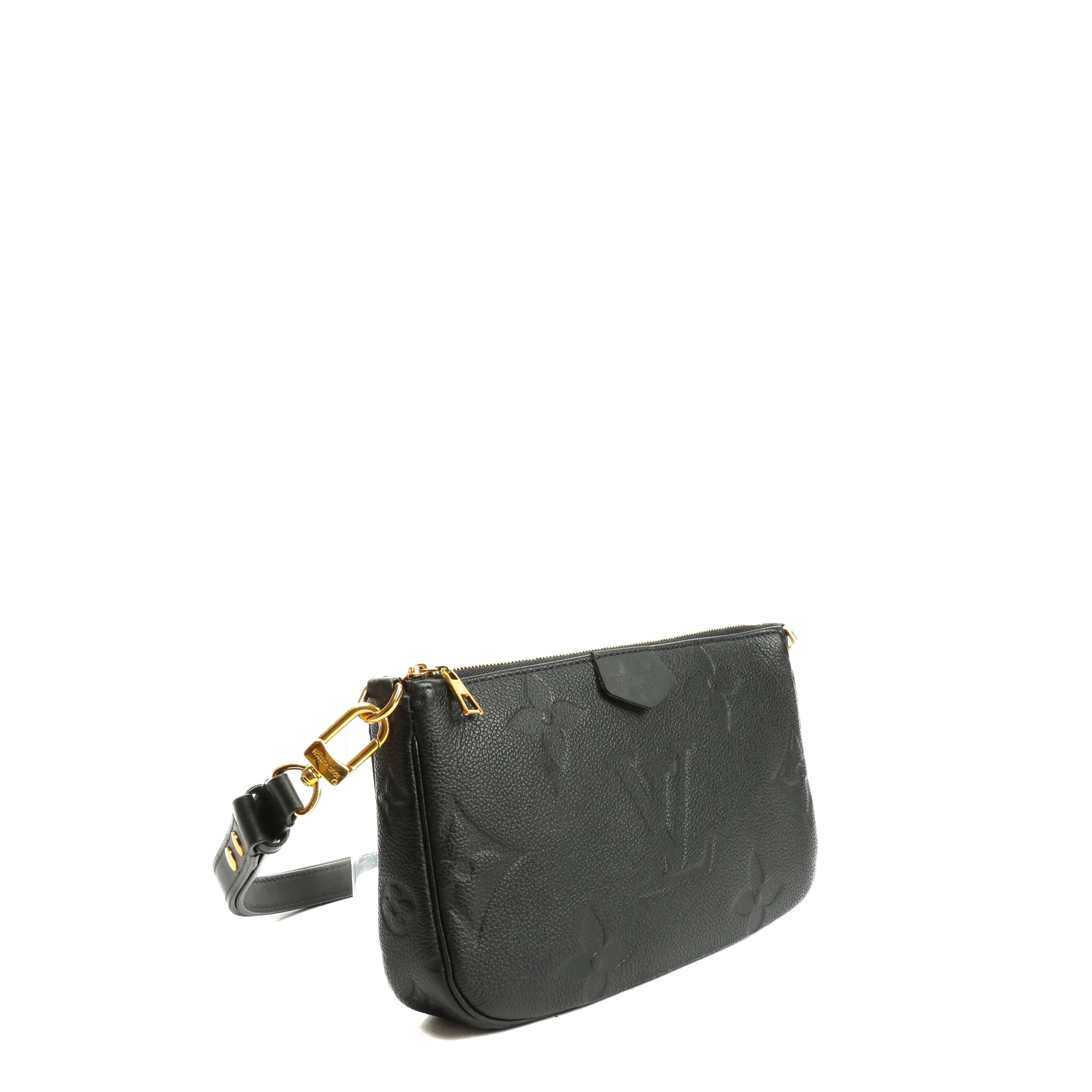 Trendy Inspired Louis Vuitton Empreinte Monogram Multi Pochette Black