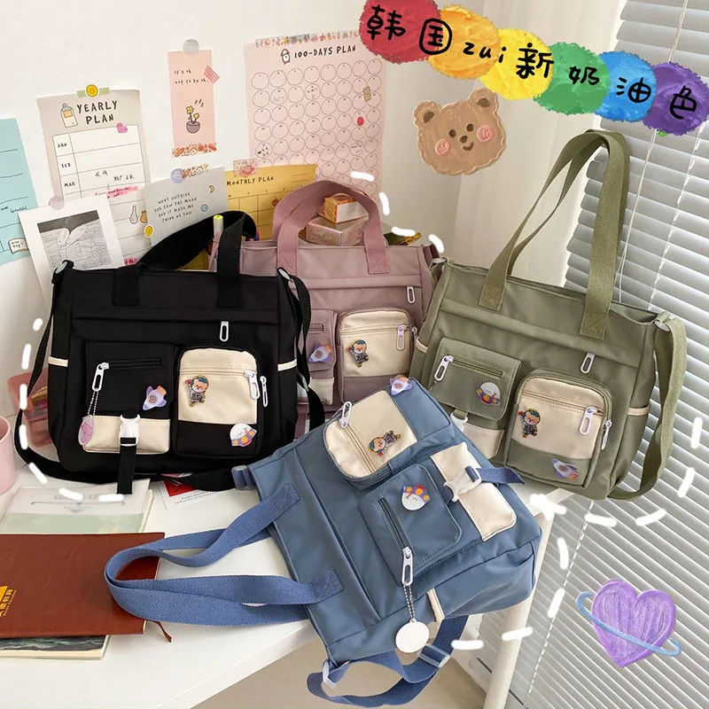 Vvsha  Oxford Waterproof Back Pack Women Cute Large-capacity Crossbody Bags Portable Travel Bag Female Small Badge Сумка-мессенджер