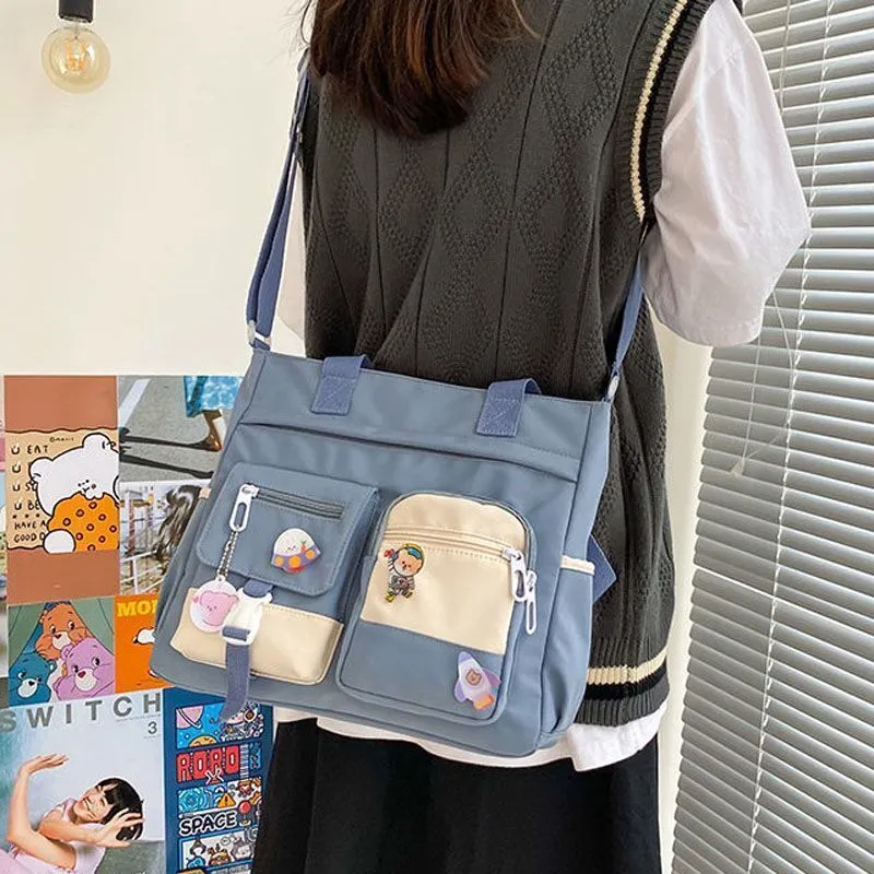 Vvsha  Oxford Waterproof Back Pack Women Cute Large-capacity Crossbody Bags Portable Travel Bag Female Small Badge Сумка-мессенджер