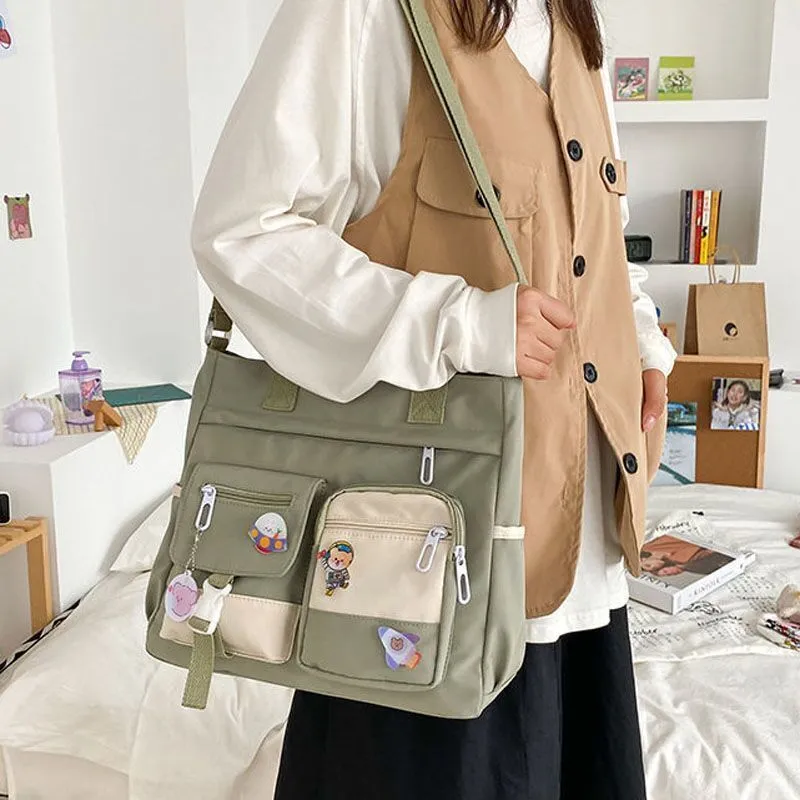 Vvsha  Oxford Waterproof Back Pack Women Cute Large-capacity Crossbody Bags Portable Travel Bag Female Small Badge Сумка-мессенджер