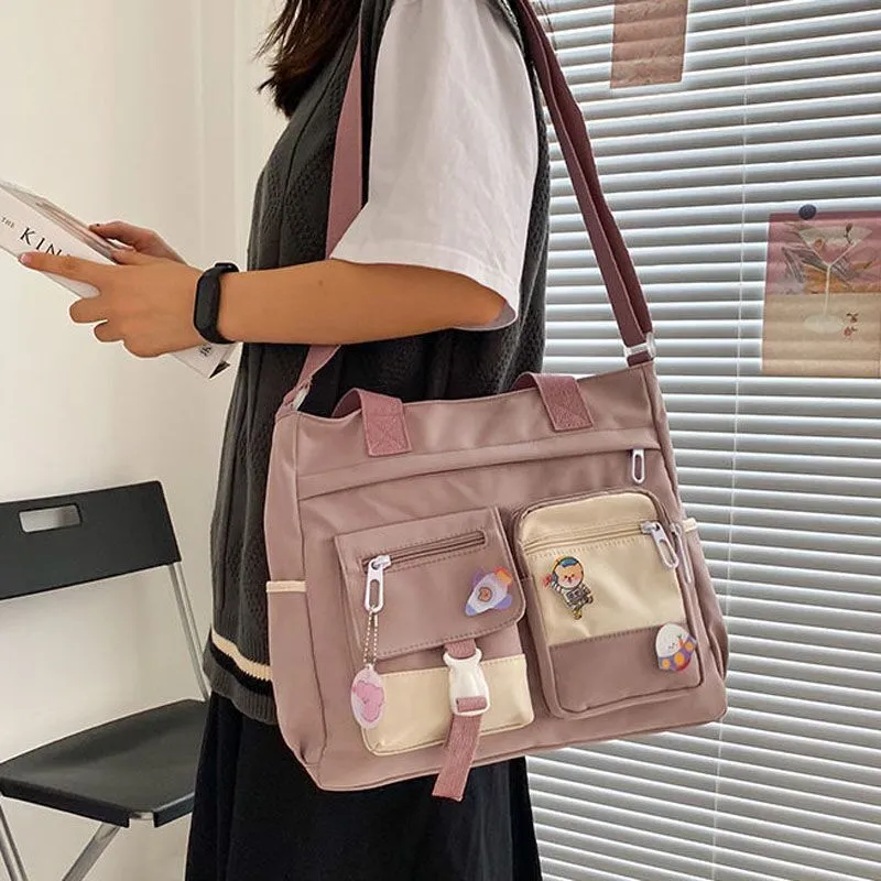 Vvsha  Oxford Waterproof Back Pack Women Cute Large-capacity Crossbody Bags Portable Travel Bag Female Small Badge Сумка-мессенджер