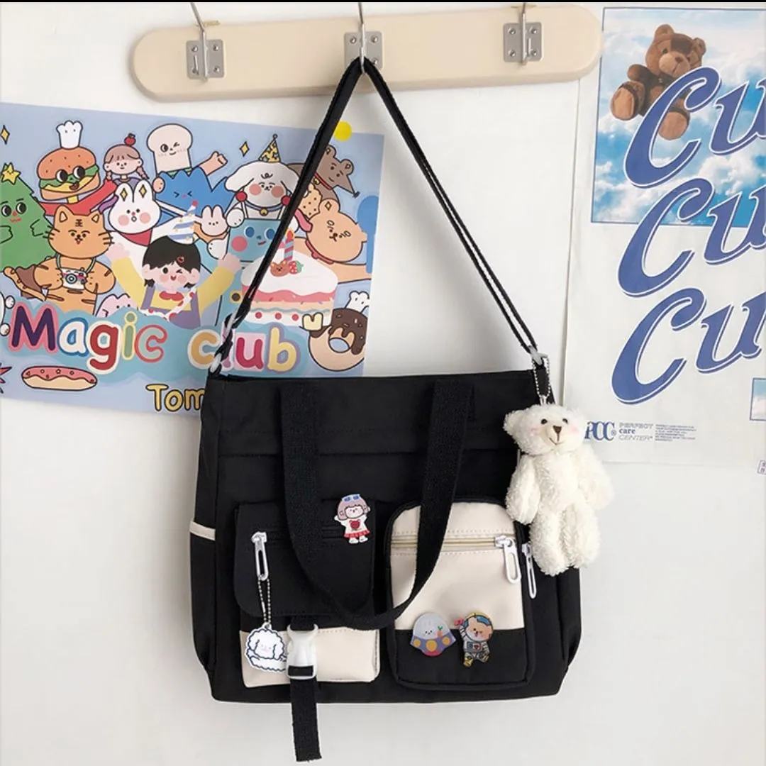 Vvsha  Oxford Waterproof Back Pack Women Cute Large-capacity Crossbody Bags Portable Travel Bag Female Small Badge Сумка-мессенджер