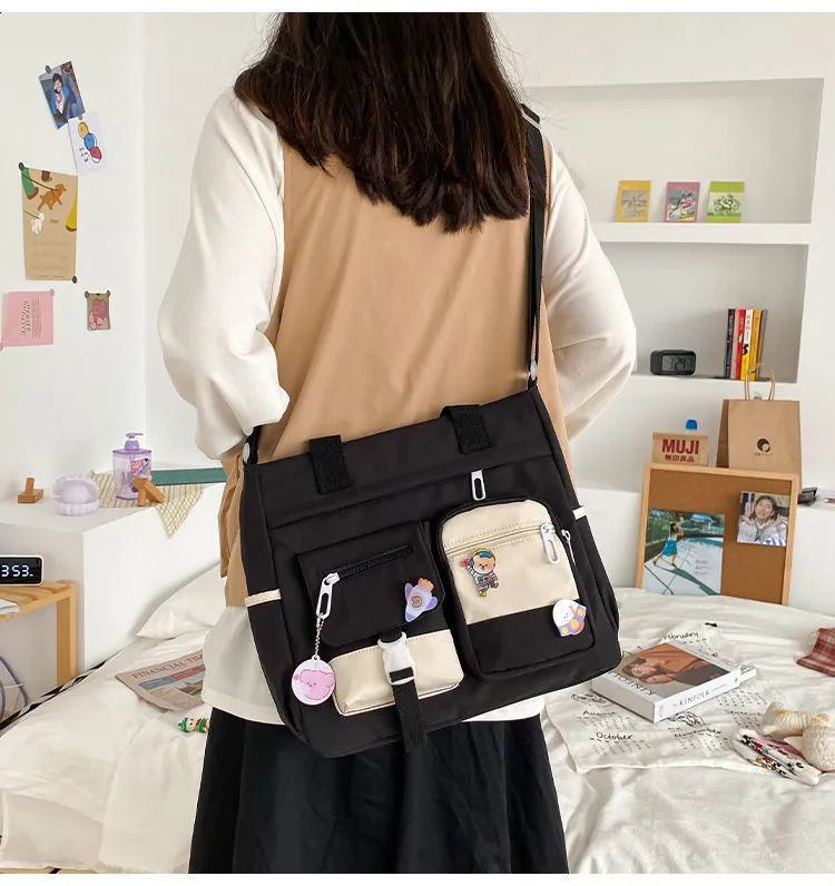 Vvsha  Oxford Waterproof Back Pack Women Cute Large-capacity Crossbody Bags Portable Travel Bag Female Small Badge Сумка-мессенджер