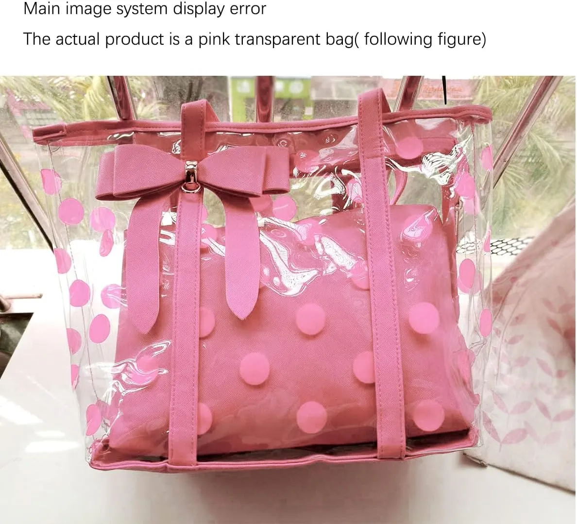 Women's Clear Tote Bags Multi-Use Shoulder bag Handbag Beach bag Shopping Bag