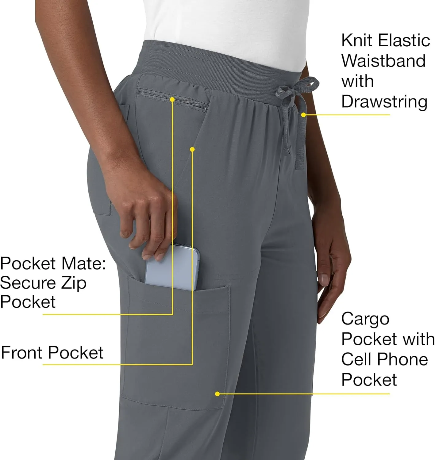 WonderWink Women's Flex-n-Reach Track Scrub Pant
